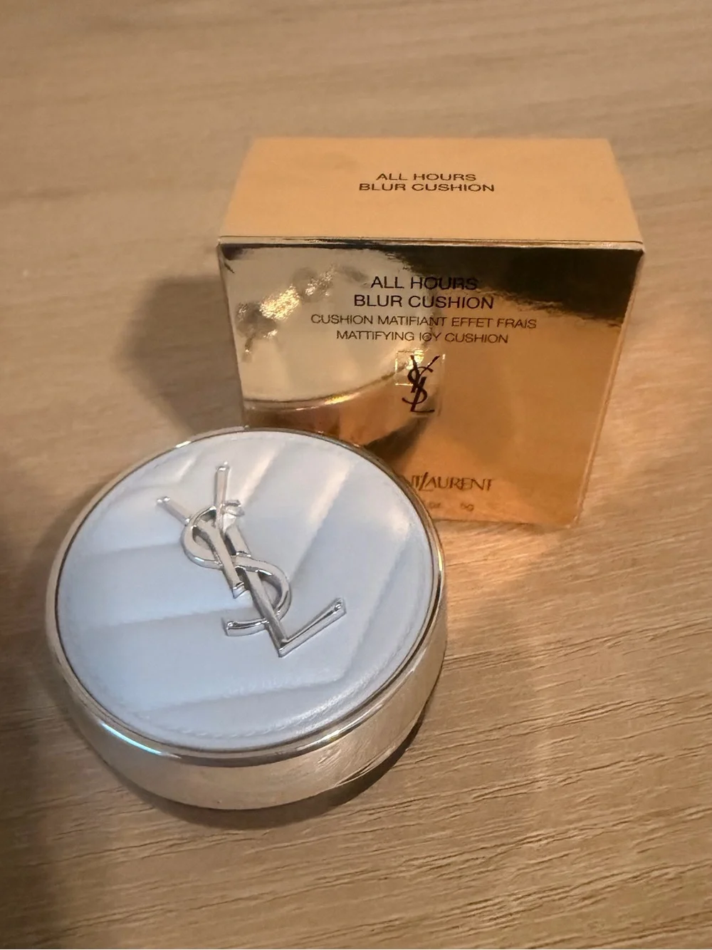 YSL All Hours Blur Cushion Mattifying Icy Cushion Mini 5g New